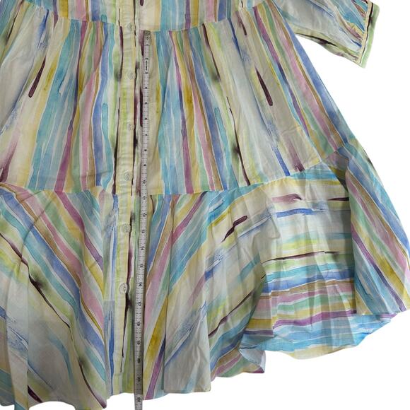 Charina Sarte Watercolor Stripe Mini Dress - Picture 7 of 8